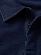 The Athletics Society | Men's Navy Long Sleeve Polo Sweater