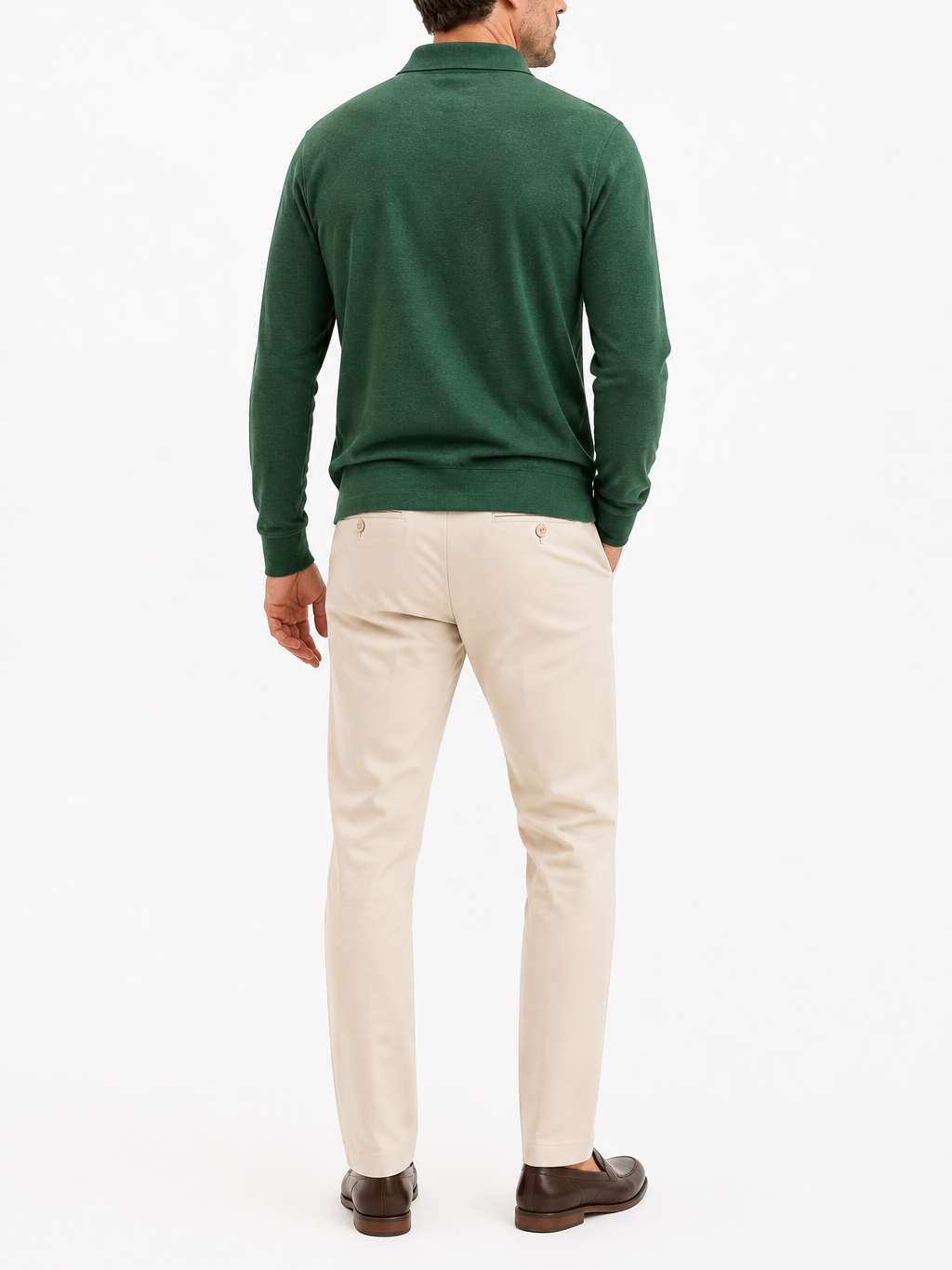 The Athletics Society | Men's Navy Long Sleeve Polo Sweater