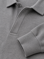 The Athletics Society | Men's Navy Long Sleeve Polo Sweater