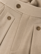 The Athletics Society | Mens Black Wide Leg Pleated Pants