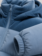 The Athletics Society | Men's Blue Thickened Hooded Winter Puffer Jacket