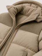 The Athletics Society | Men's Blue Thickened Hooded Winter Puffer Jacket