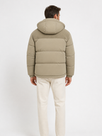The Athletics Society | Men's Blue Thickened Hooded Winter Puffer Jacket