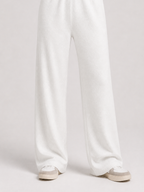 The Athletics Society | Polished Gray Polo Sweater And Wide Leg Pants Set