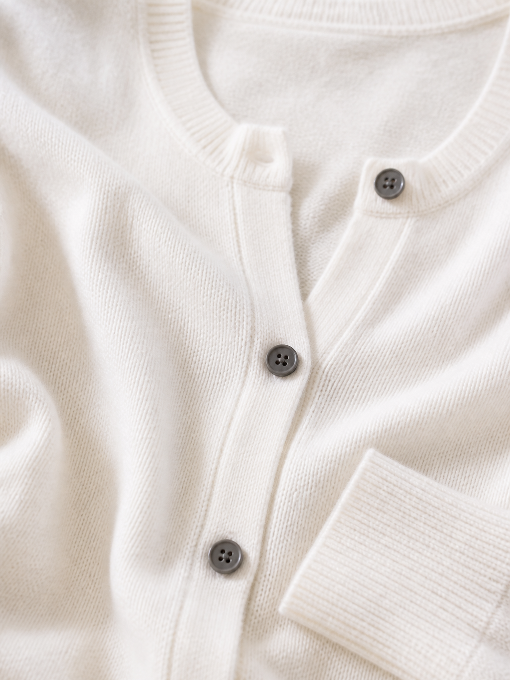 The Athletics Society | Soft Button Front Cashmere Cardigan