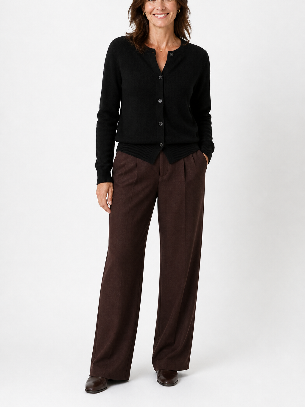The Athletics Society | Soft Button Front Cashmere Cardigan