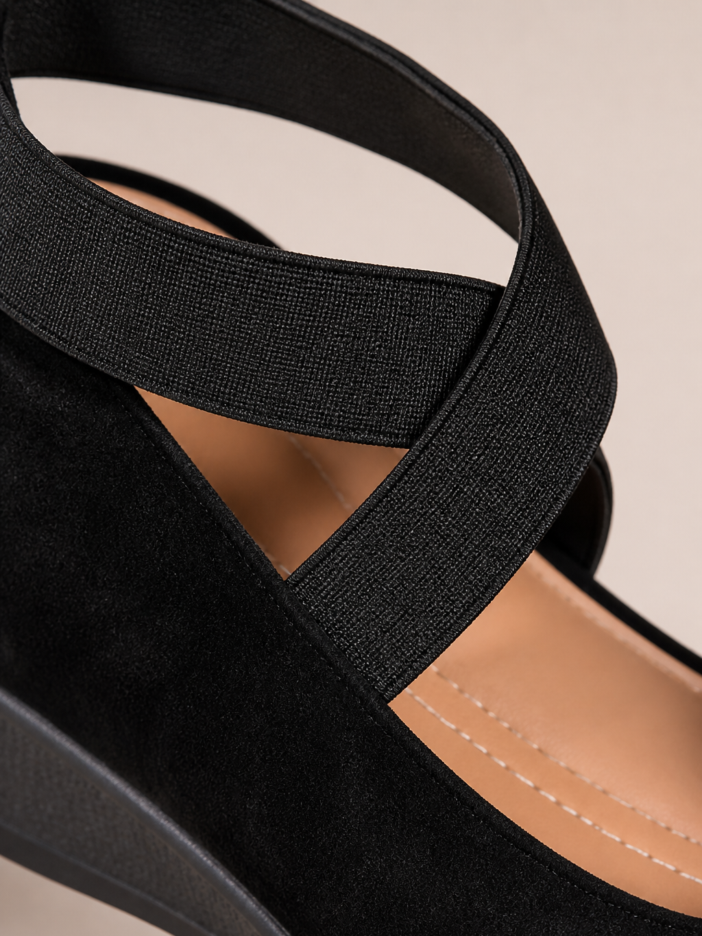 The Athletics Society | Women's Crossover Strap Wedge Ballerinas