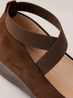 The Athletics Society | Women's Crossover Strap Wedge Ballerinas