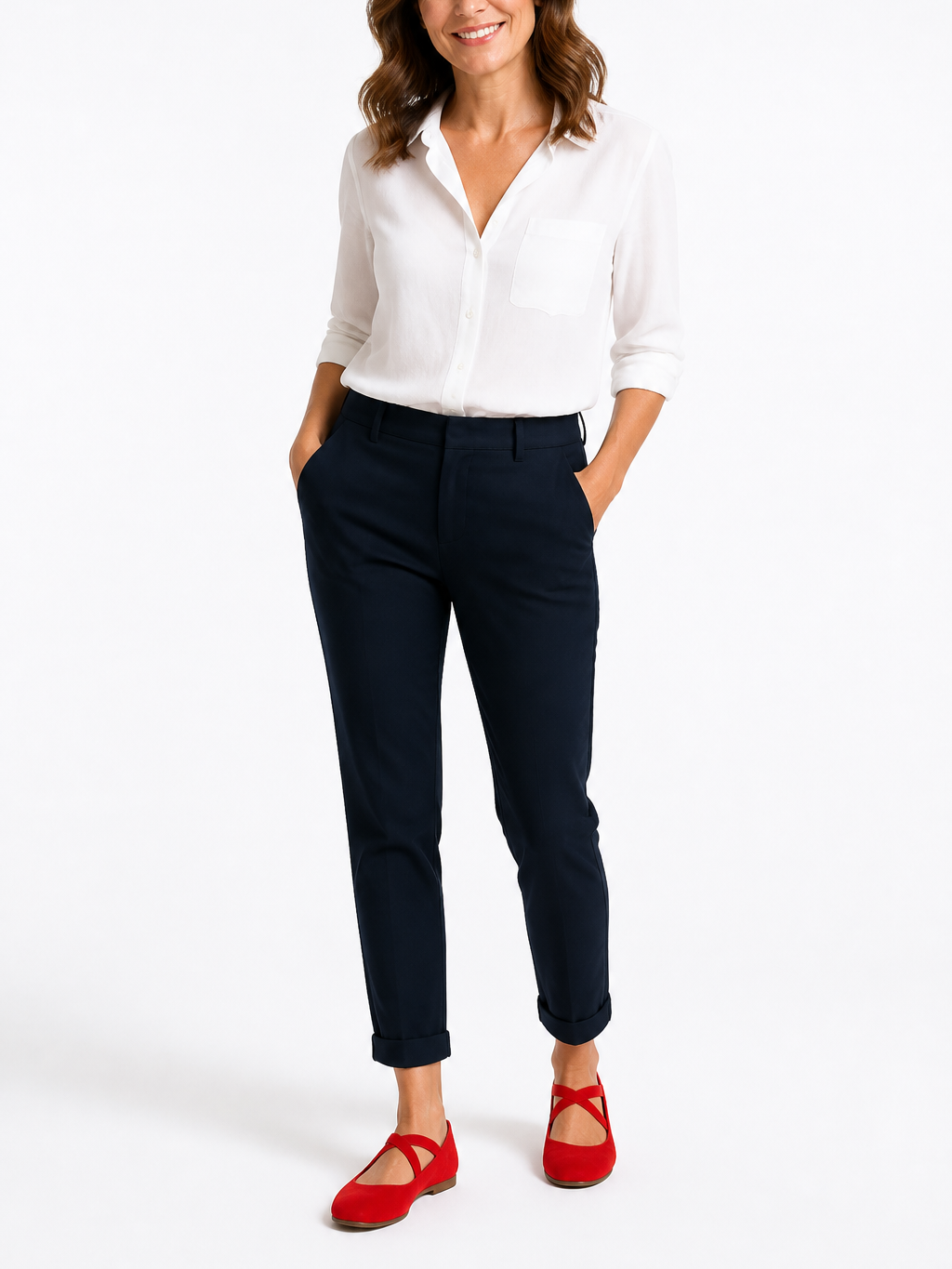The Athletics Society | Women's Crossover Strap Wedge Ballerinas