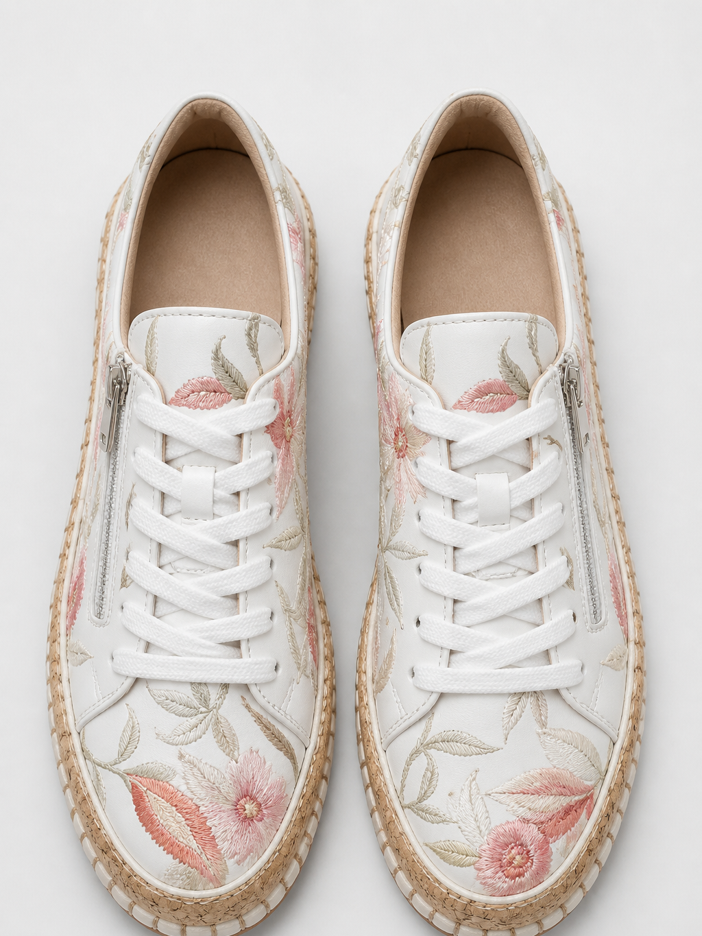 The Athletics Society | Women's Floral Embroidered Sneakers