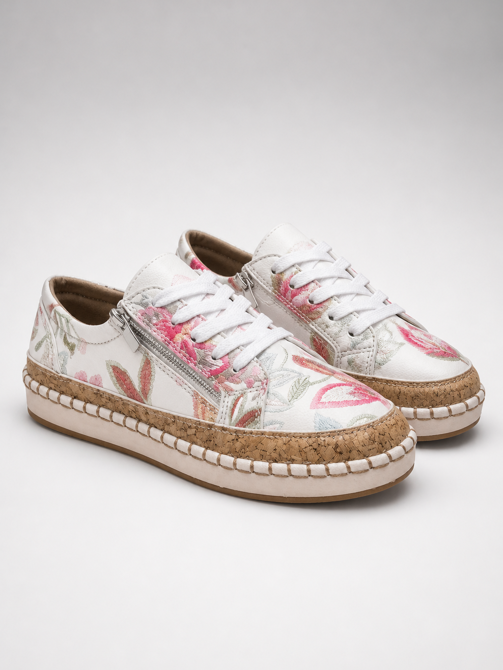 The Athletics Society | Women's Floral Embroidered Sneakers