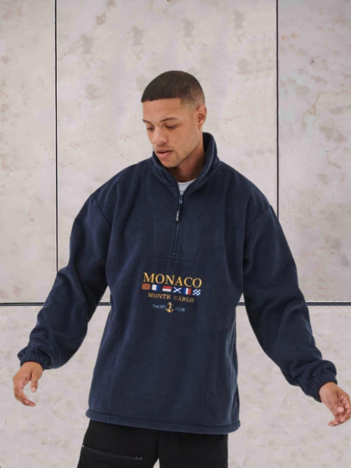 The Athletics Society | Men's Half Zip Fleece Sweater - 2