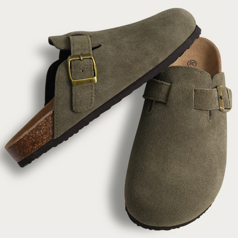 The Athletics Society | Women's Orthopedic Suede Slippers - 5