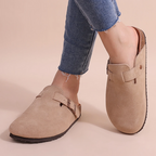 The Athletics Society | Women's Orthopedic Suede Slippers - 2