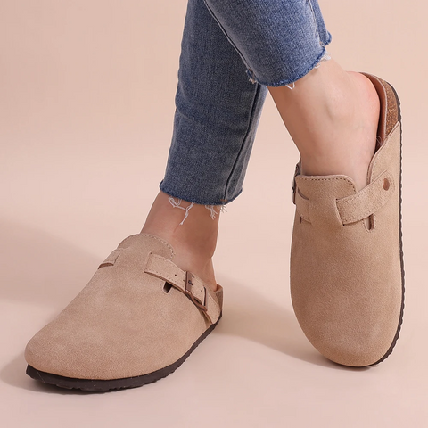The Athletics Society | Women's Orthopedic Suede Slippers - 2