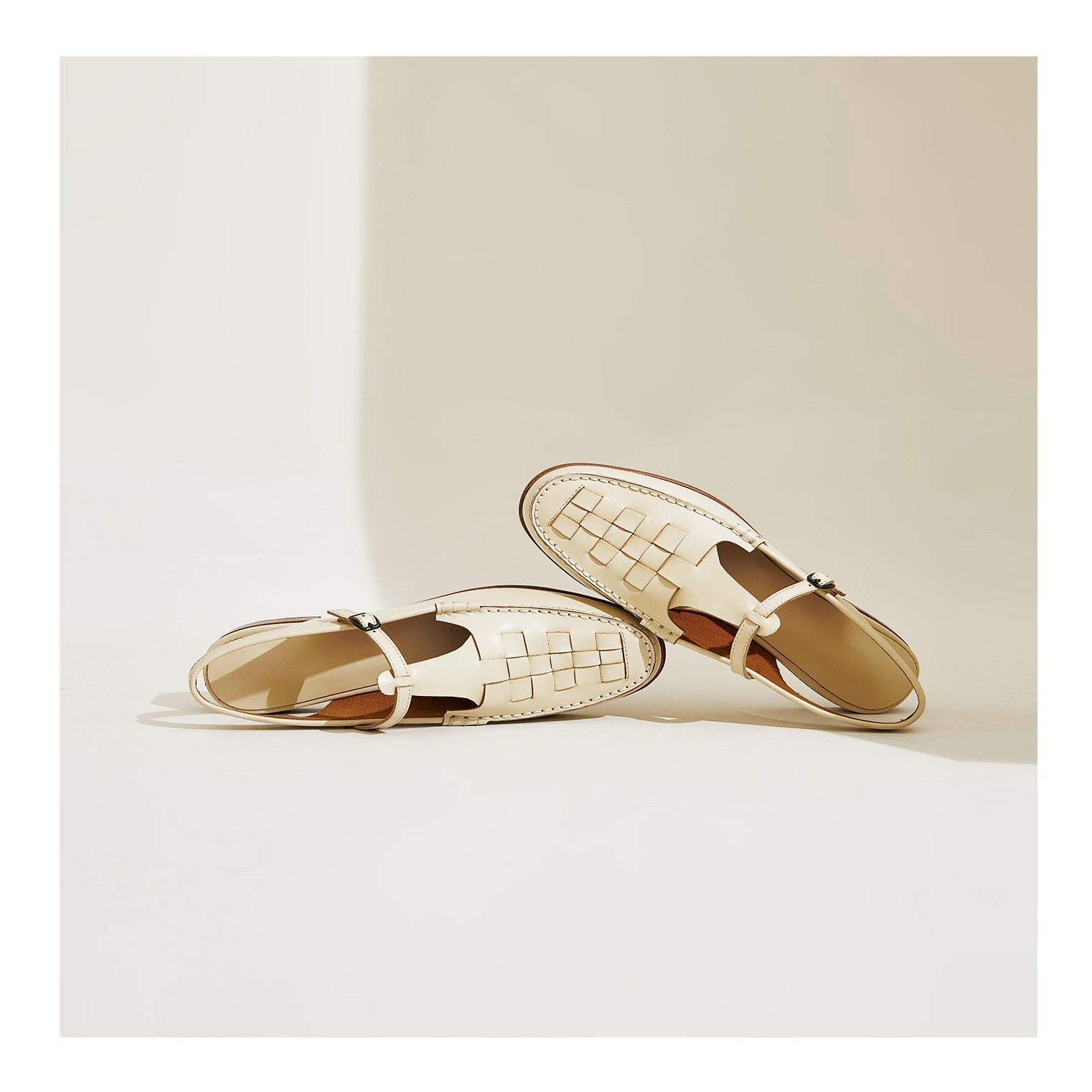 The Athletics Society | Women's Leather Slingback Sandals - 4