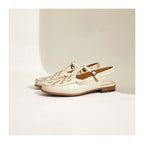 The Athletics Society | Women's Leather Slingback Sandals - 5