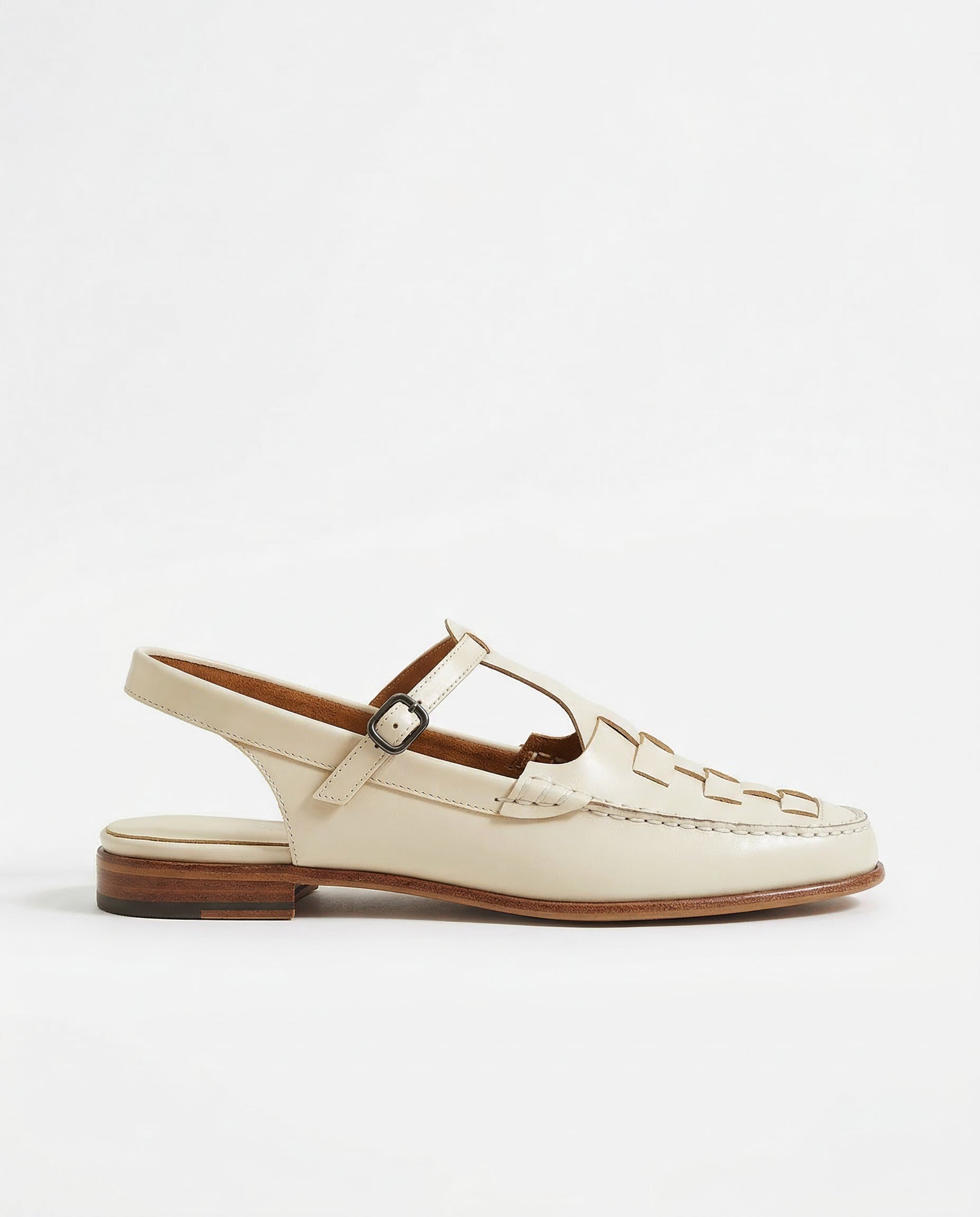 The Athletics Society | Women's Leather Slingback Sandals - 11