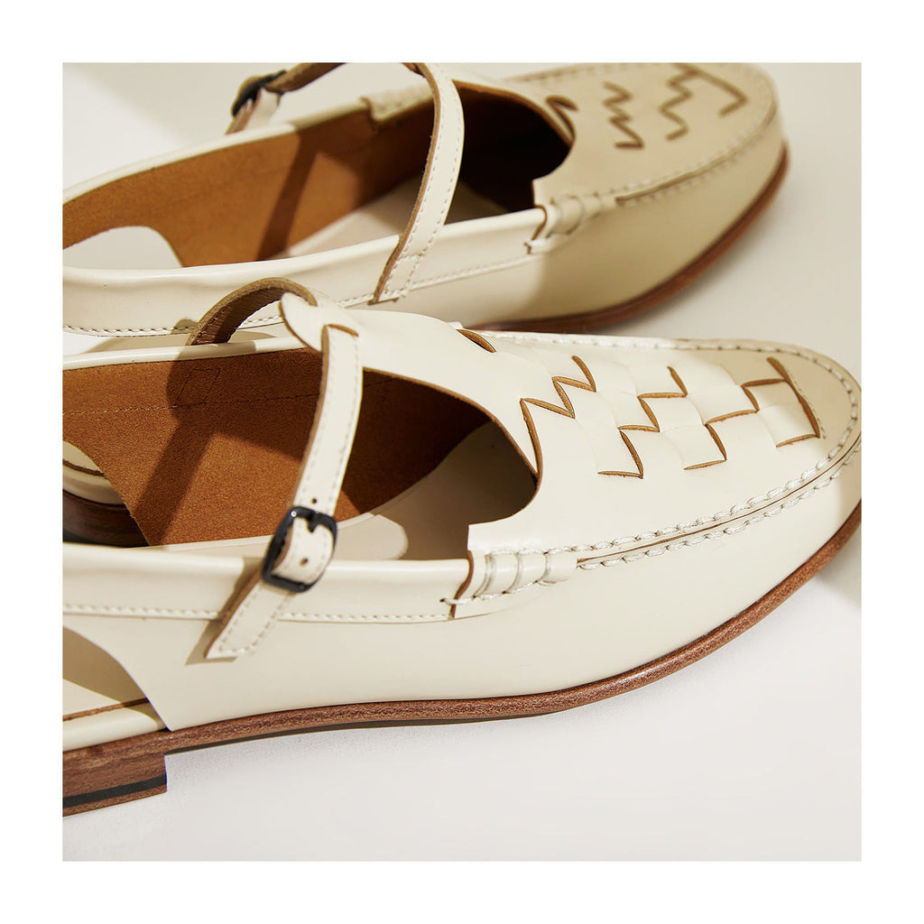 The Athletics Society | Women's Leather Slingback Sandals - 14