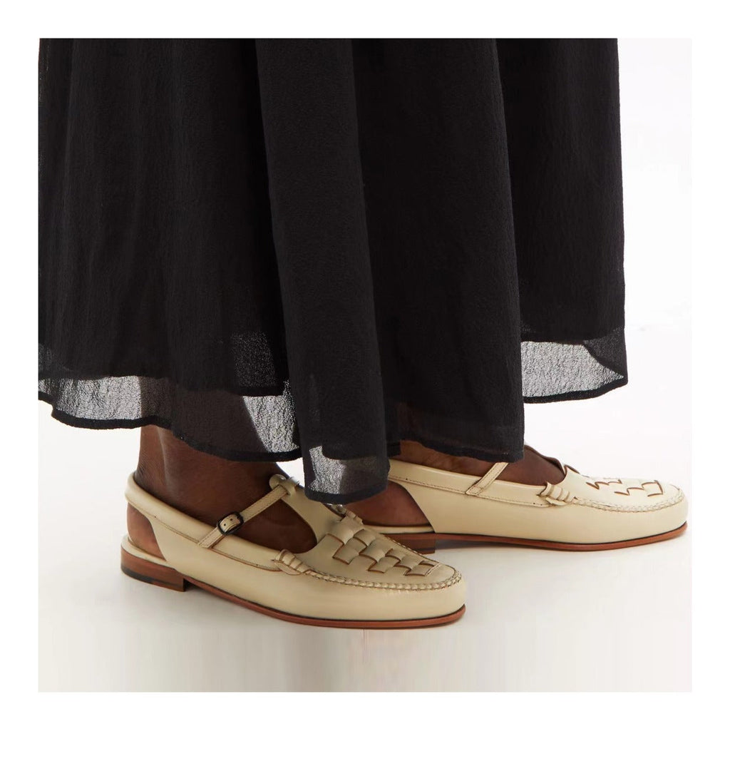 The Athletics Society | Women's Leather Slingback Sandals - 15
