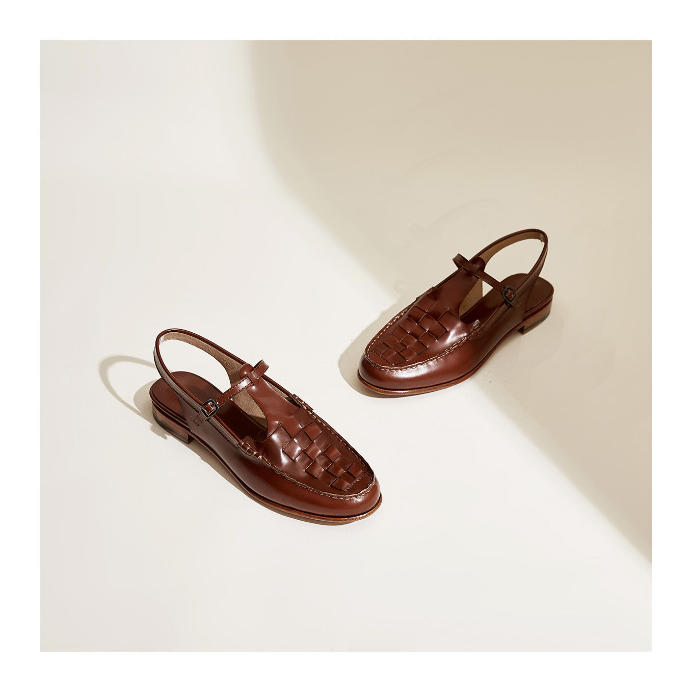 The Athletics Society | Women's Leather Slingback Sandals - 18