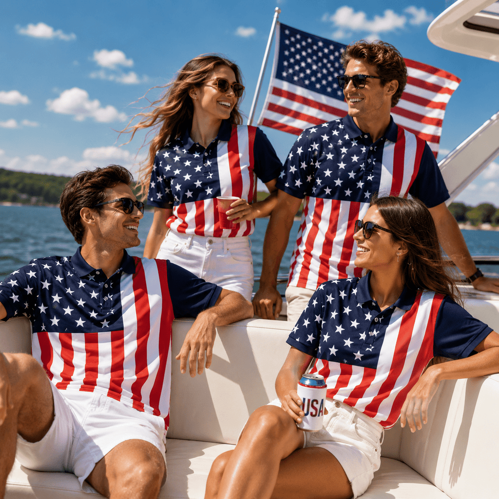 The Athletics Society | Patriotic USA Performance Polo Shirt - 2