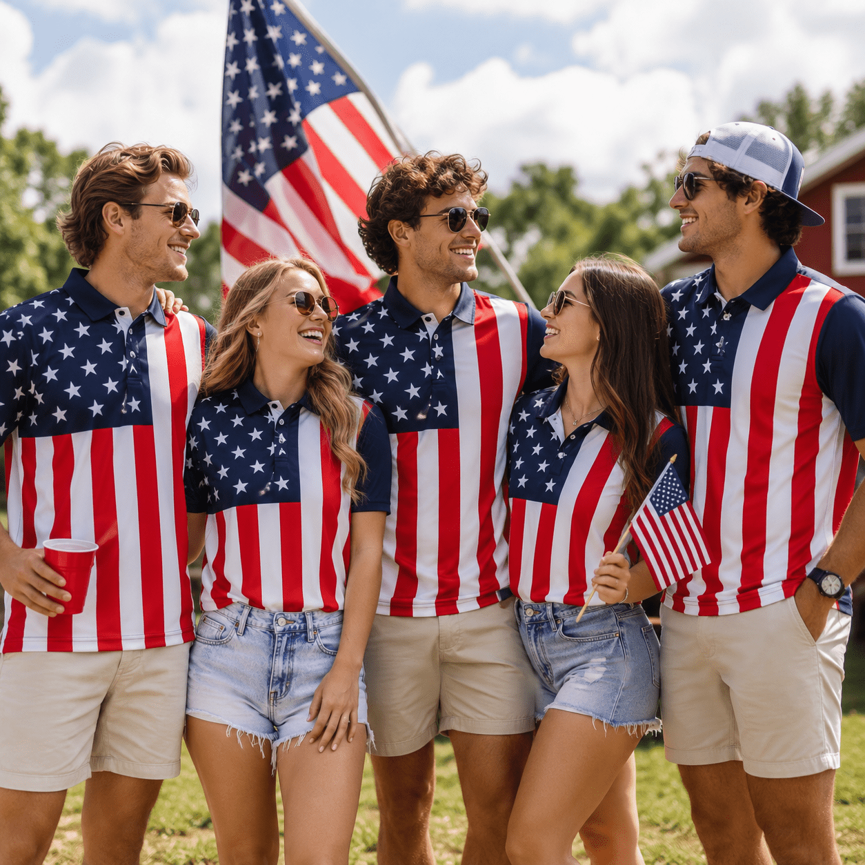 The Athletics Society | Patriotic USA Performance Polo Shirt - 3