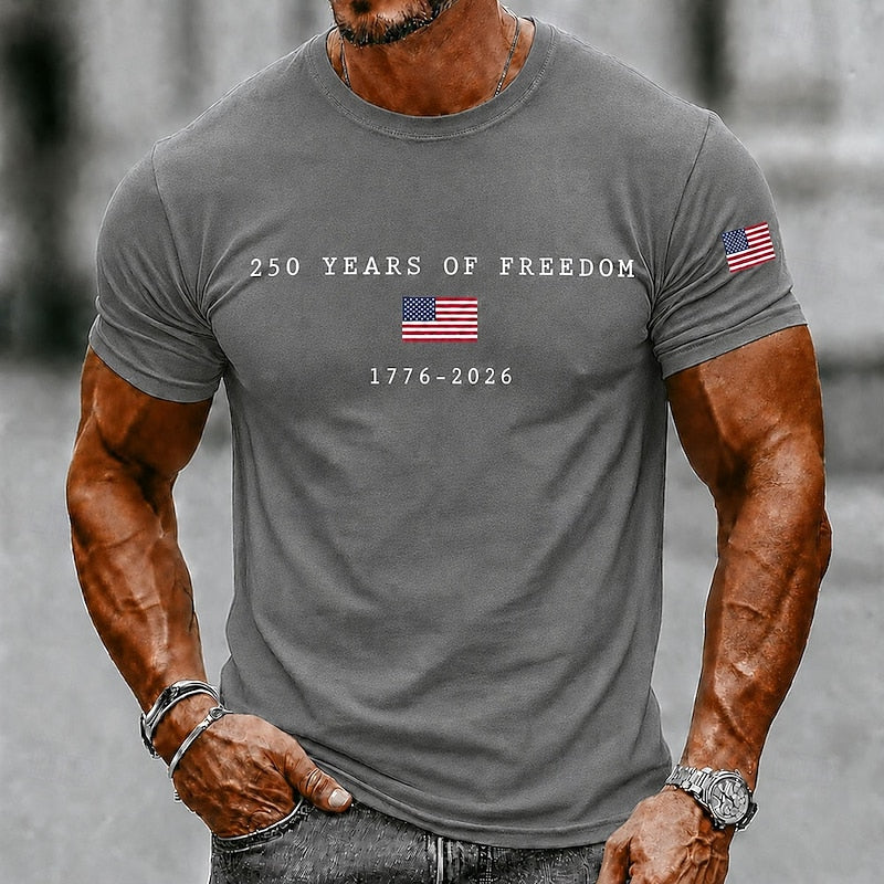 The Athletics Society | Men's Patriotic American Flag T-Shirt - 5